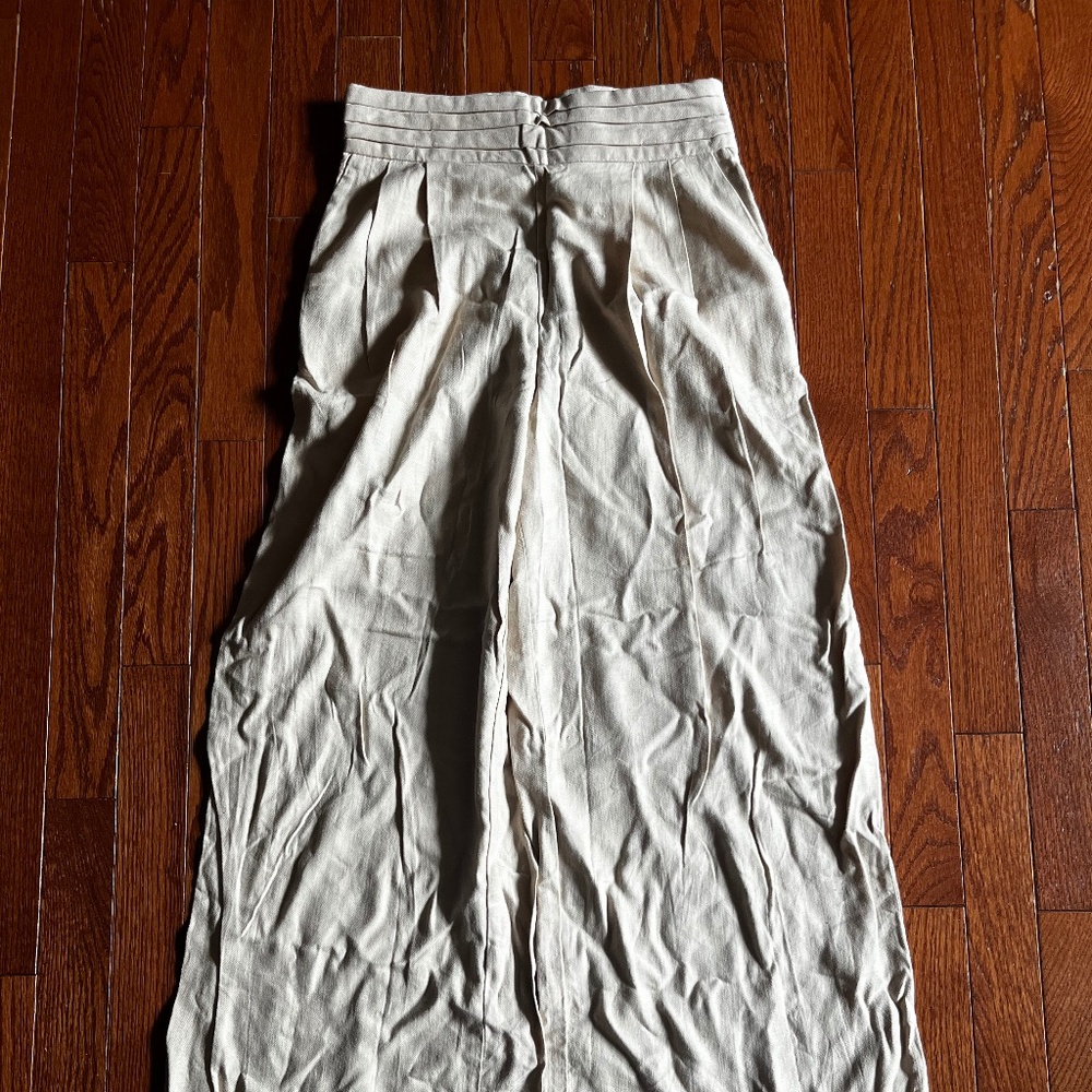 Zara wide leg trouser khaki